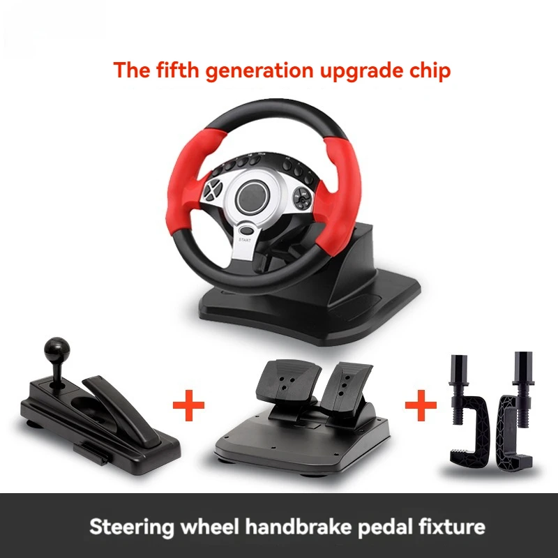 Degree Racing Game Steering Wheel Simulation Car Force Feedback Computer Pc Learning Car Game Console Support Oka