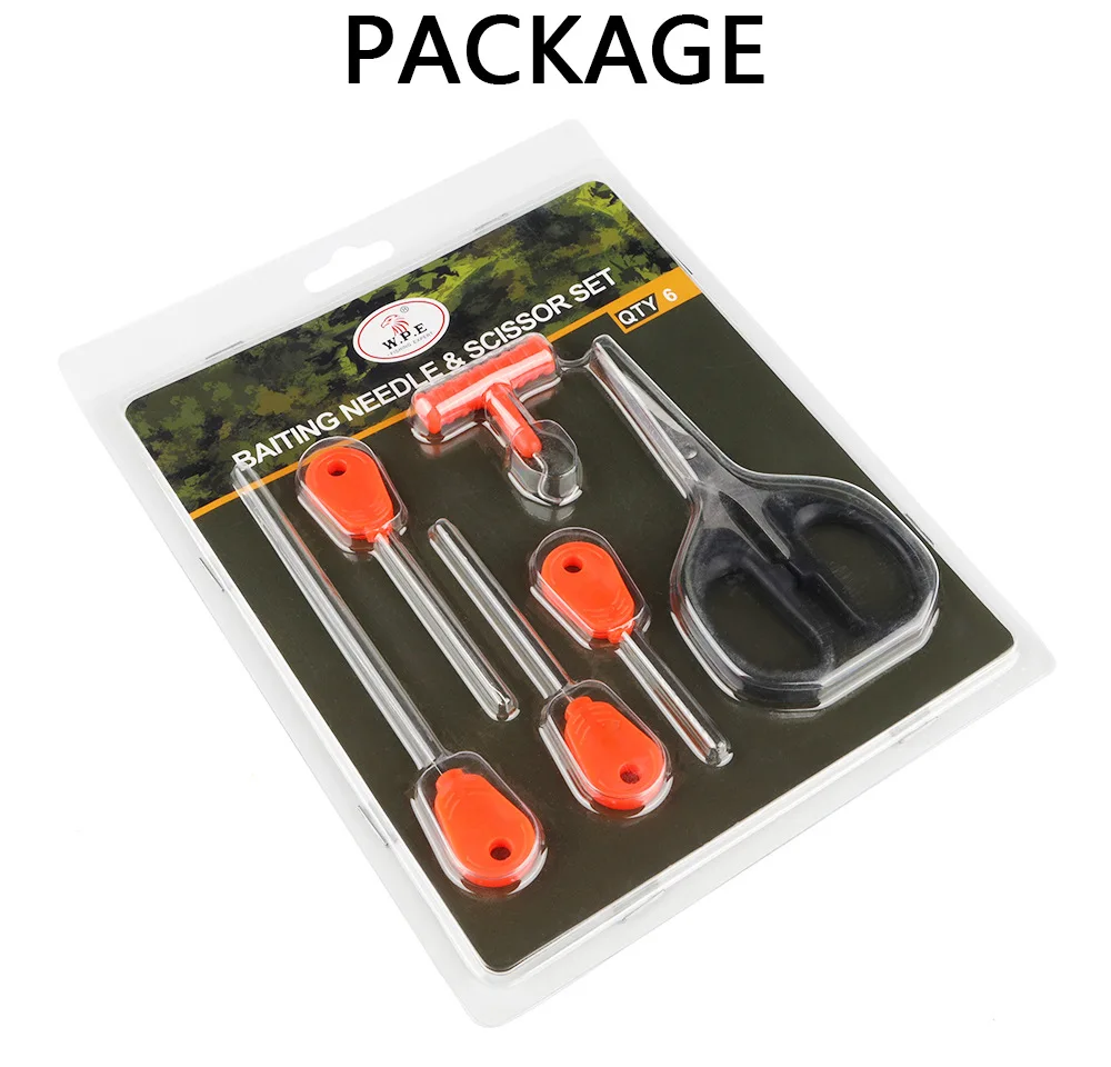 

Yi Yi Carp Fishing Baiting Rigs Tool Kit Set,6 in 1 Carp Fishing Tackle Kit, Including Hook Needle, Driller ,Scissors Etc.