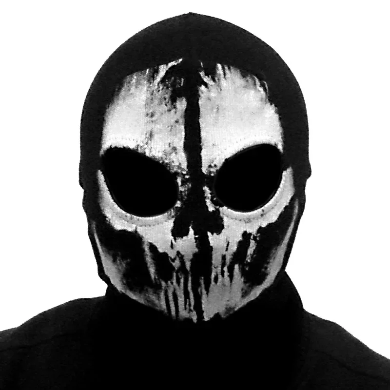 West Balaclava Hood Full Face Masks for Outdoor Motorcycle Skull Bike Skiing Hood Ski Mask Unisex Cotton Ghost Skeleton Mask