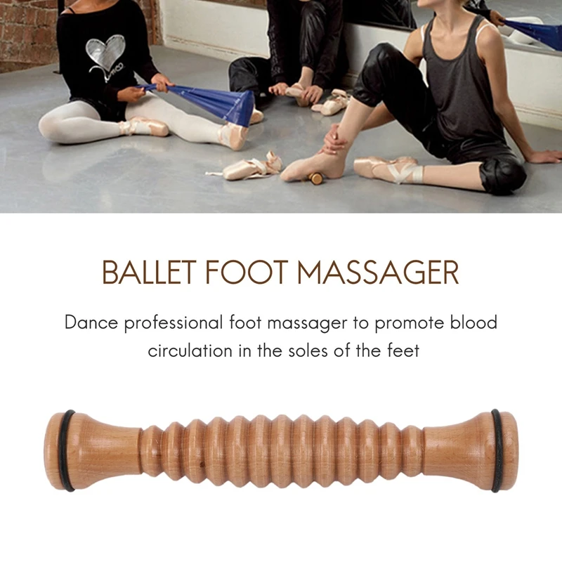 Ballet Foot Massager Instep Shaper Foot Roller Wooden Foot Roller Relaxation Pressure Reducer Solid