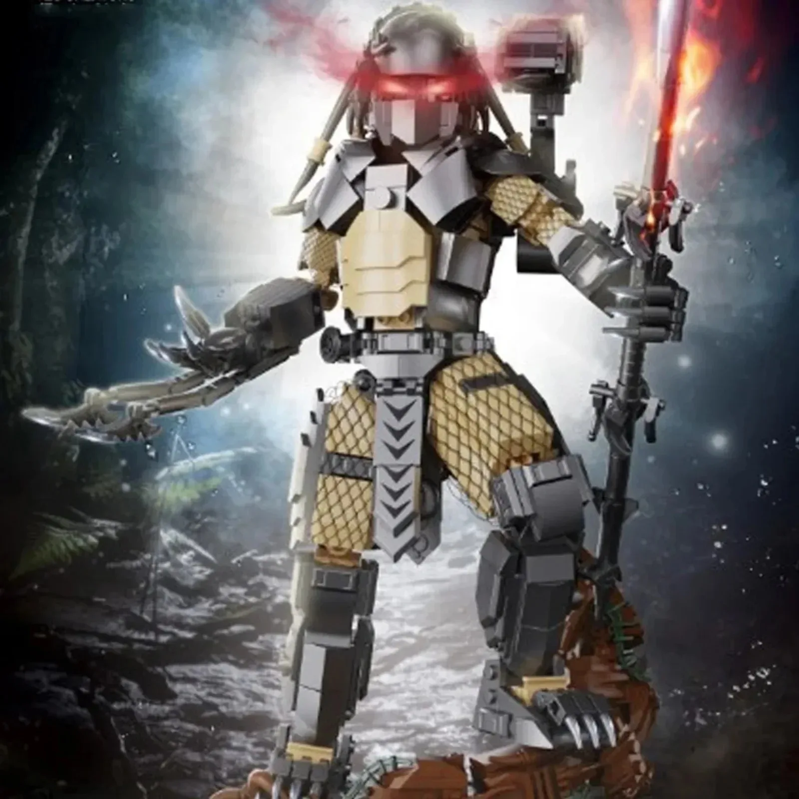 DK7059 Alien Beast Predator Model 978pcs Models DIY Small-Piece Building Blocks Brick MOC Technical Assembly Toys for Christmas