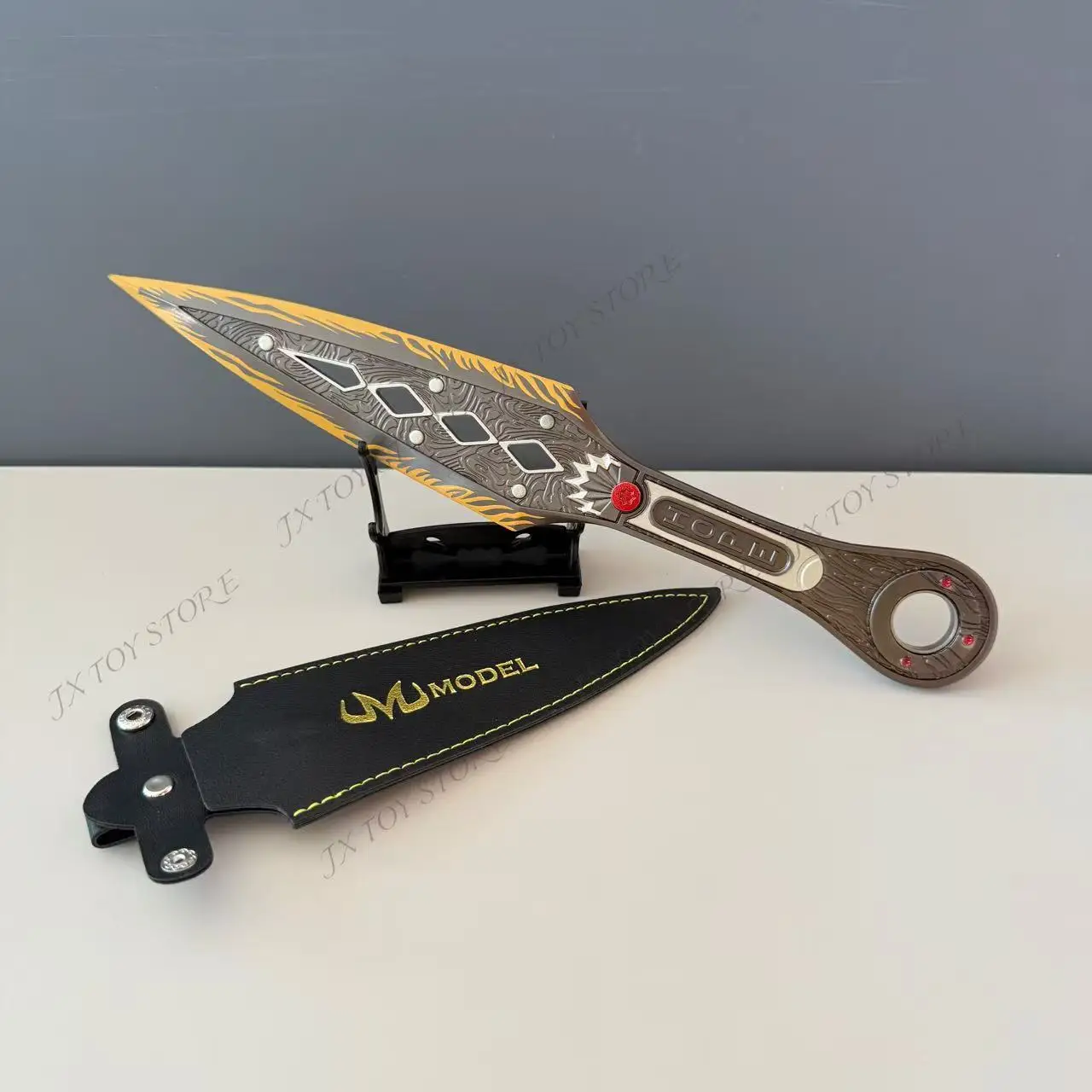 

29m APEX Rotatable Kunai with Holster Game Peripherals The Dawn of Hope Knife Turnning Cosplay Prop Metal Collectible Katana Toy