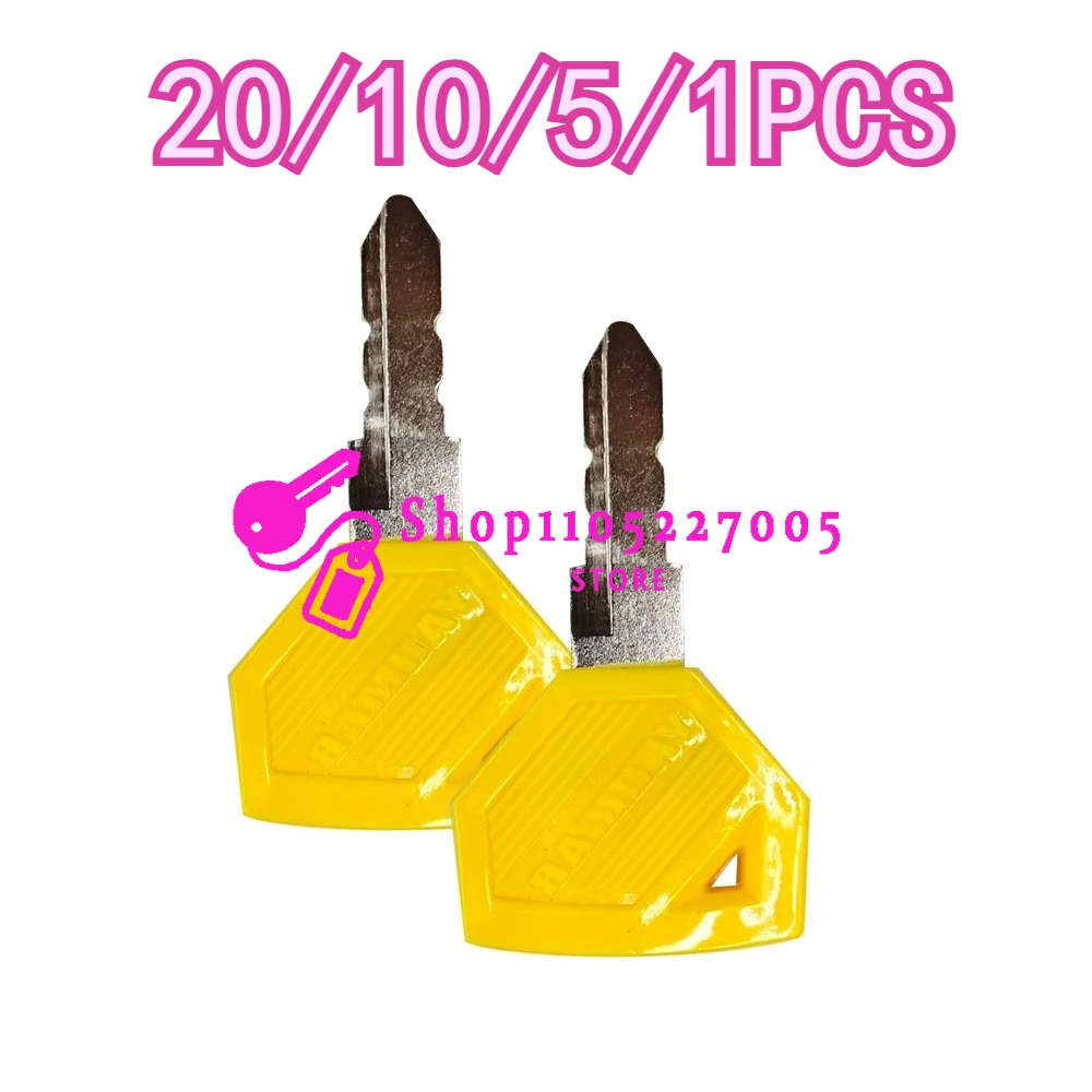 

20/10/5/1 шт. ключи запуска зажигания для экскаватора 17, 18, 20, 30, 35, 55, 65 80, новый