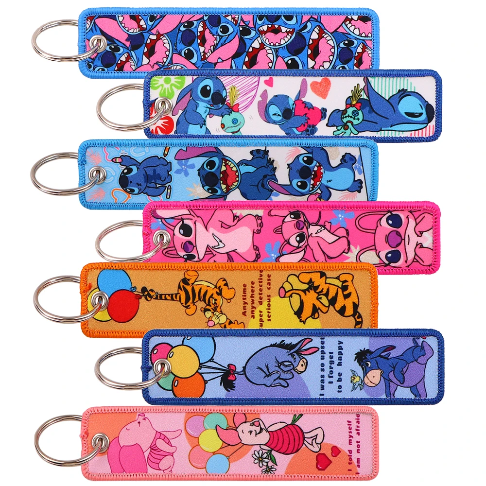 Cartoon Pink Pig Tiger Keychain for Motorcycles Girls Women Key Fobs Holder Key Tags Key Ring Accessories for Kids Gifts