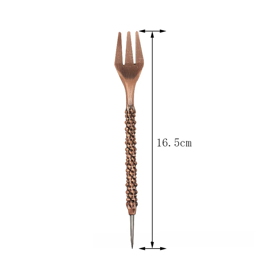 Retro Twist Shape Hookah Fork Sheesha Nargile Chicha Cachimbas Accessory Tool for Shisha Smoking Mace Narguile