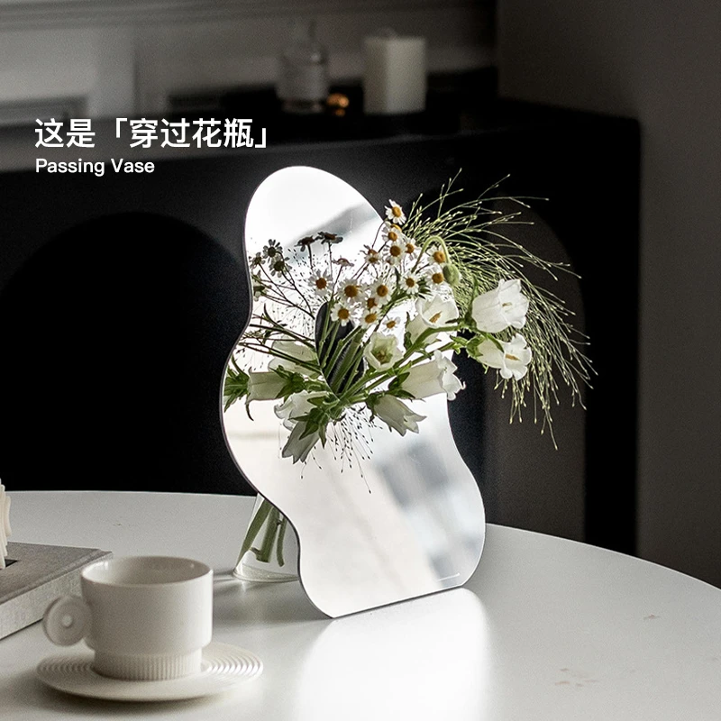 

Nordic modern acrylic creative vase flower device simple flower arrangement hydroponic desktop ornament decoration