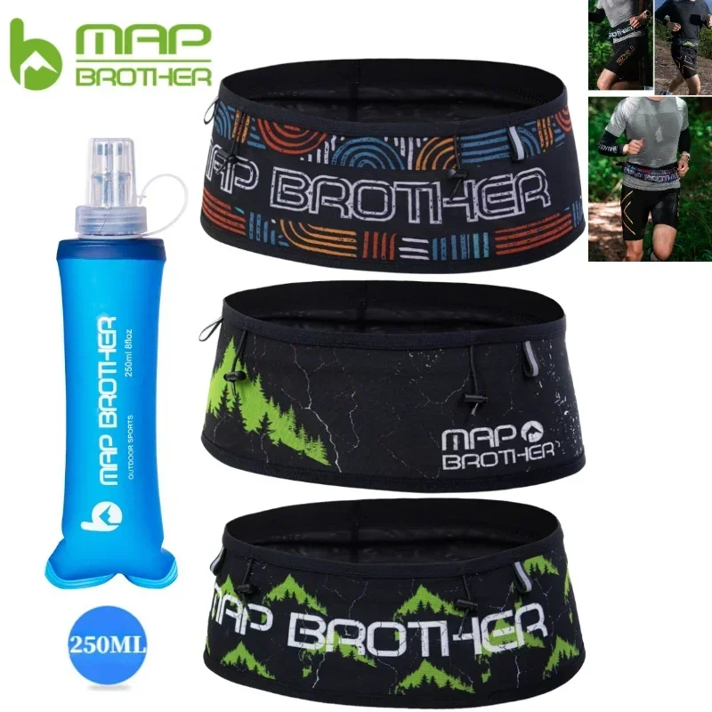 MAP BROTHER W1002 Upgrade Running Belt Waist Pack Travel Money Bag Trail Marathon Gym Workout Fitness Mobile Phone Holder Bag