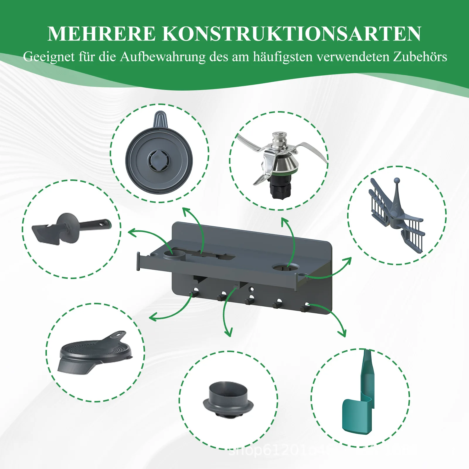 رف تخزين لملحق Thermomix TM31 TM5 TM6 Butterfly Stick متعدد الاستخدامات