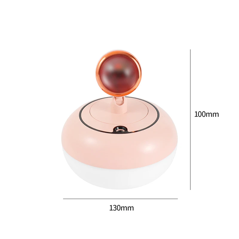 Humidificador de lámpara de atardecer, difusor de aromaterapia de aceite esencial para el hogar, ambiente creativo, luz nocturna, Usb creativo, 30-50 ml/h
