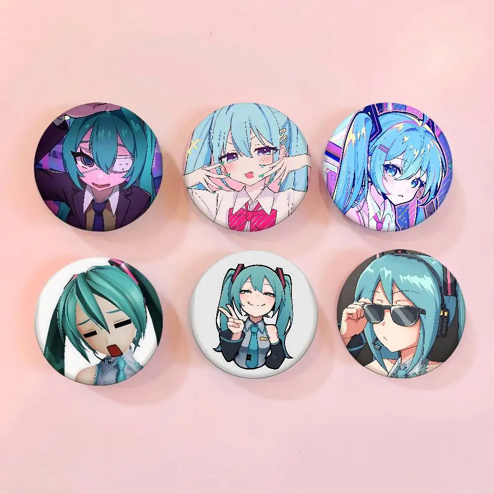 Kawaii المغني Miku-S شارات صفيح لينة زر دبوس بروش شارة معدنية مخصصة مجوهرات اكسسوارات قبعة حقيبة التلبيب #2