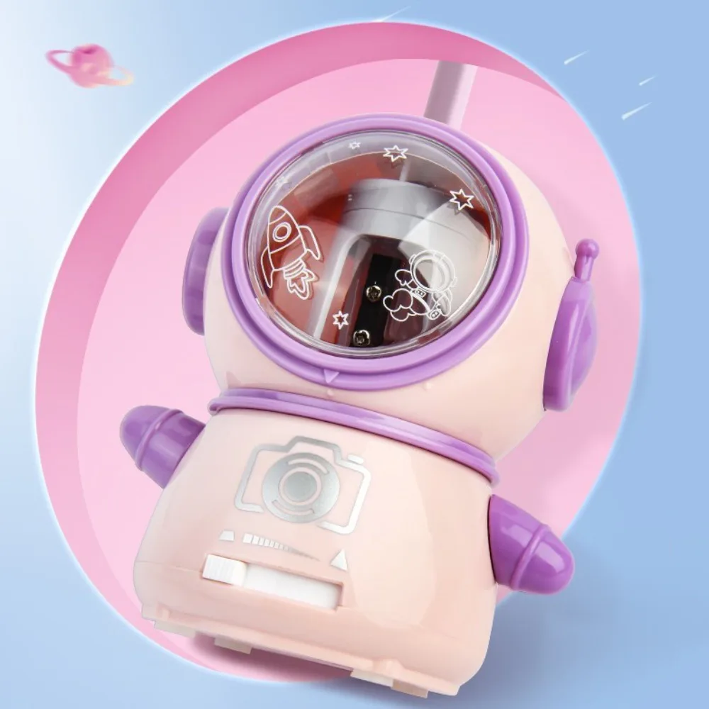 

Astronaut Spaceman Electric Pencil Sharpener Spaceman Dual power supply Astronaut Automatic Pencil Sharpener Cartoon Cute