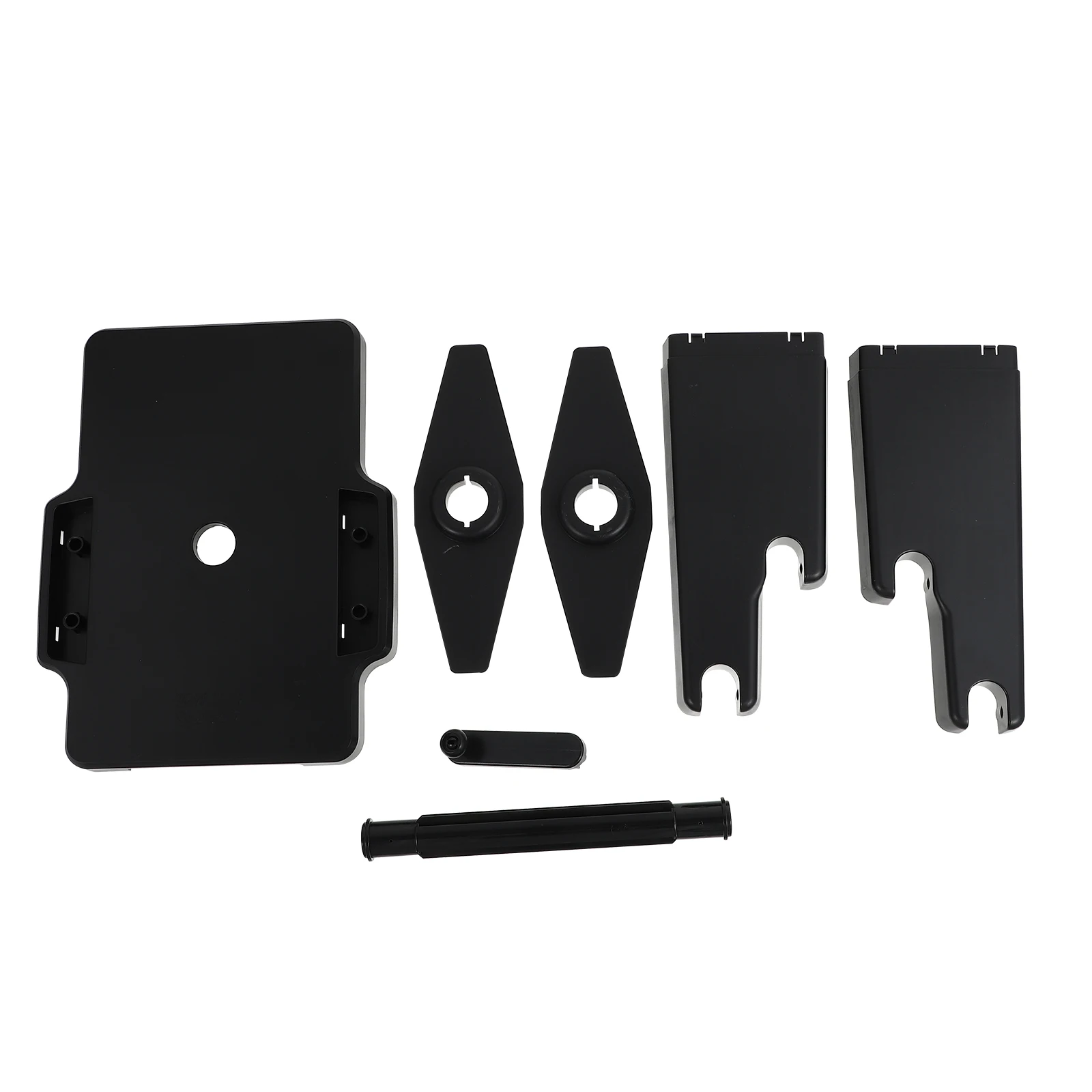 

Portable Hand-cranked Label Stand Stack Paper Holder Black Plastic Printer Supplies Safe Thermal Labels Storage Use