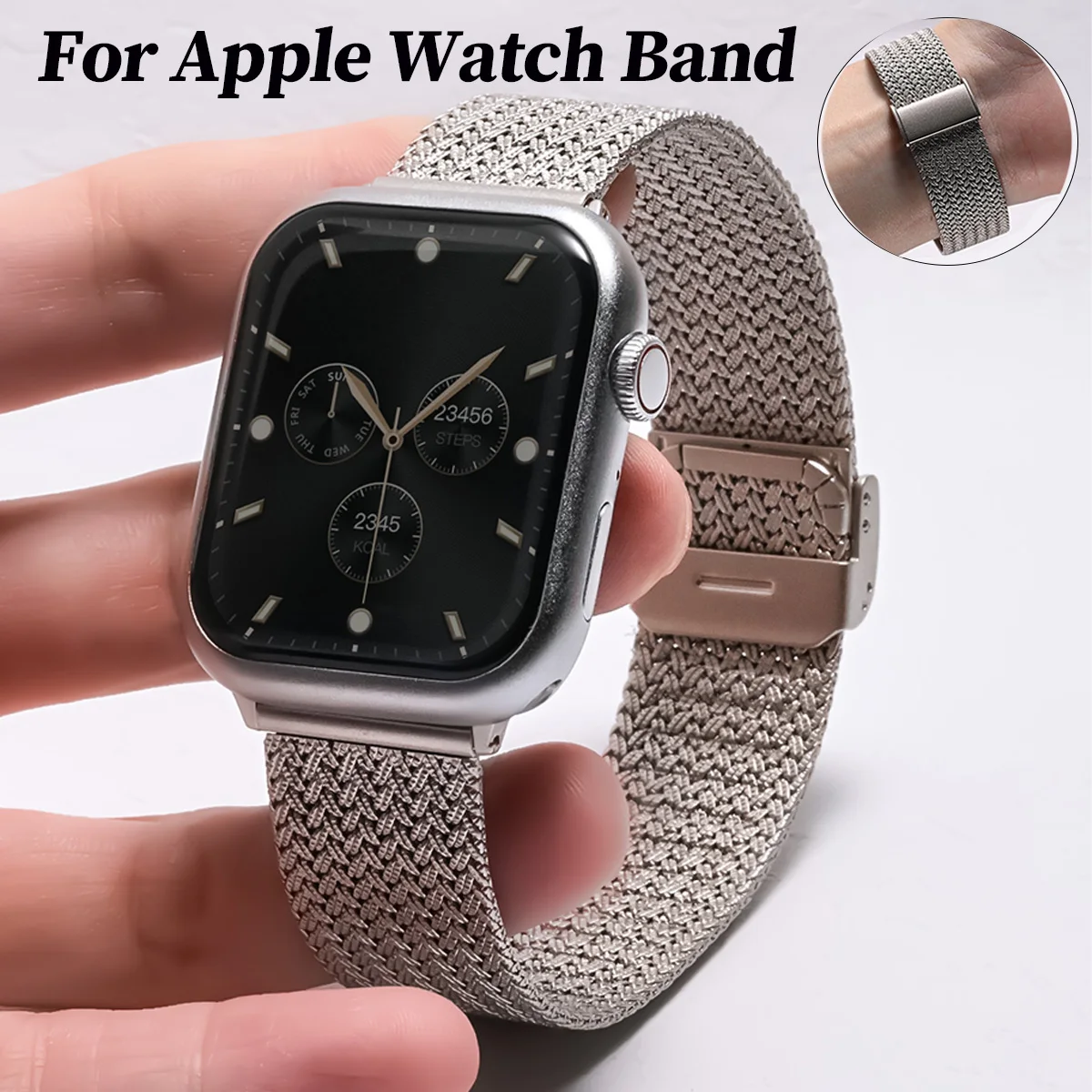 

Strap Metal for Apple Watch Band Ultra 3 49mm 40 41 44 45 38 42 46mm Stainless Steel Bracelet for iWatch 11 10 9 8 7 6 SE