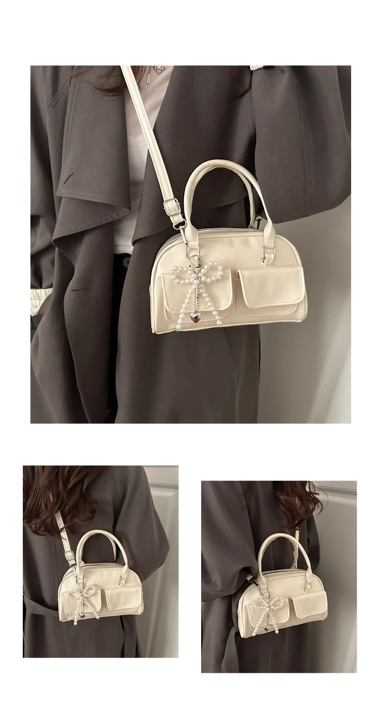 Bolso de Gran Capacidad para Viajes, Nuevo Estilo Invierno 2025, Bolso de Hombro/Axilar, Alto Valor Estético, Bolso Boston/Bo...