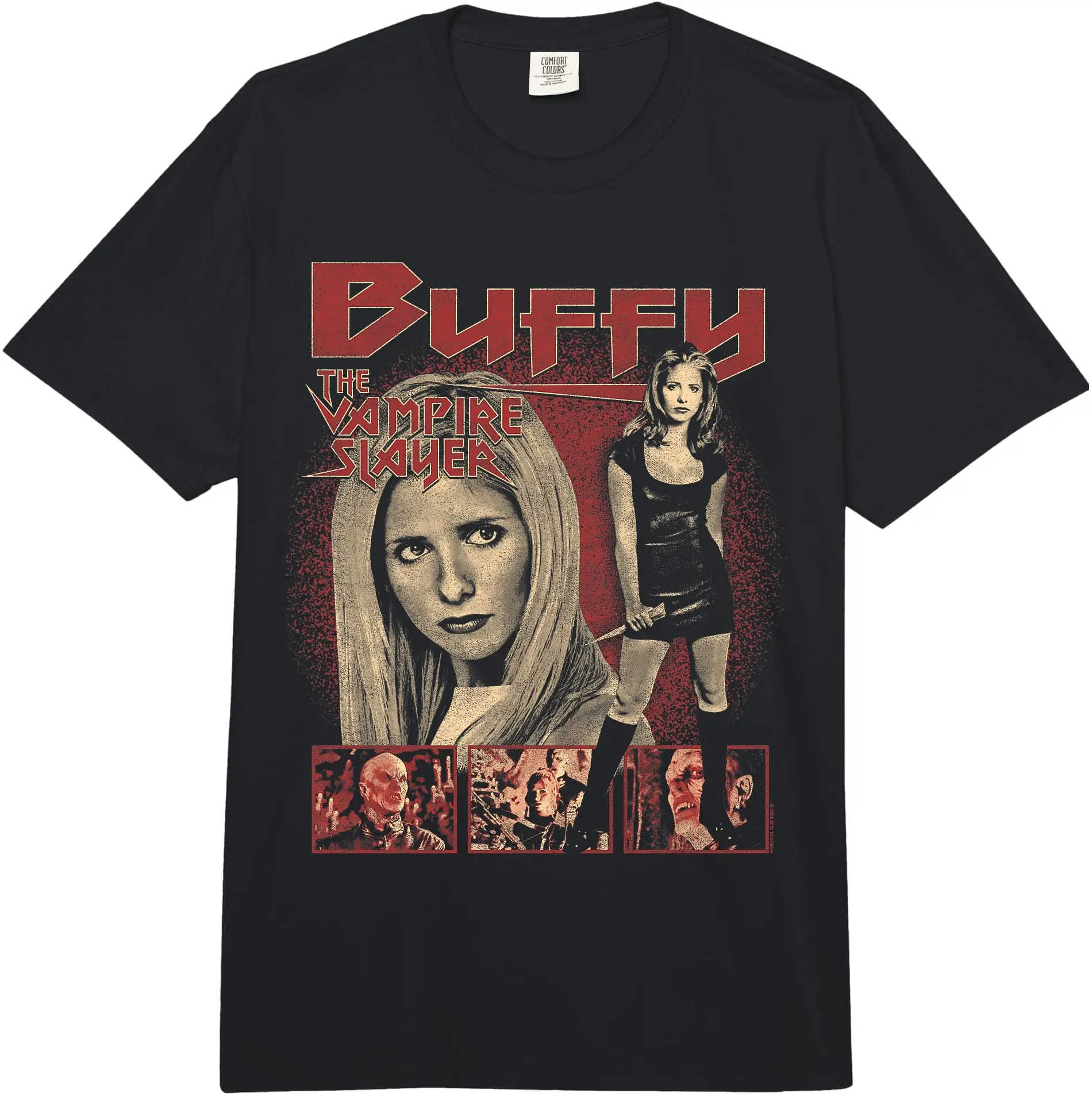 

Buffy and The Master The Vampire Slayer Gift t shirt 100% cotton Crew Neck Short Sleeve Graphic clothes All size tops S-6XL