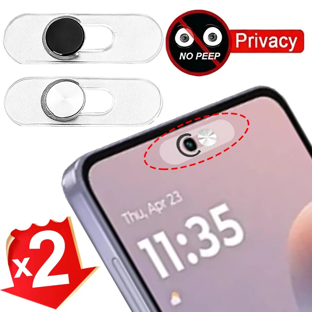 

Privacy Protector Front Camera Cover for Samsung iPad MacBook Phone Laptop Aluminum alloy Webcam Slide Switch Blocker Stickers