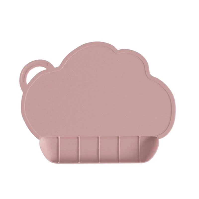 

23GD Placemats with Catching Pocket Baby Feeding Plate Cloud Kids Tablemat