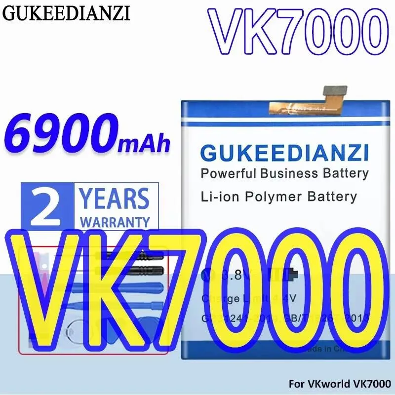 안전하고 신뢰할 수 있는 전력 모바일 폰 배터리 Vkworld VK7000 4G Lte IP68 6900mAh