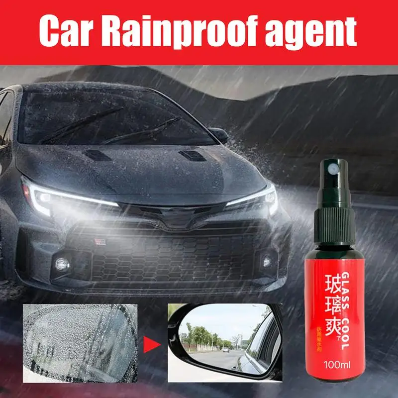 Car Waterproof Spray Effective Rainproof Agent Glass Anti-Rain Spray Wear-Resistant Mirror Nano Coating Rearview Rainproof