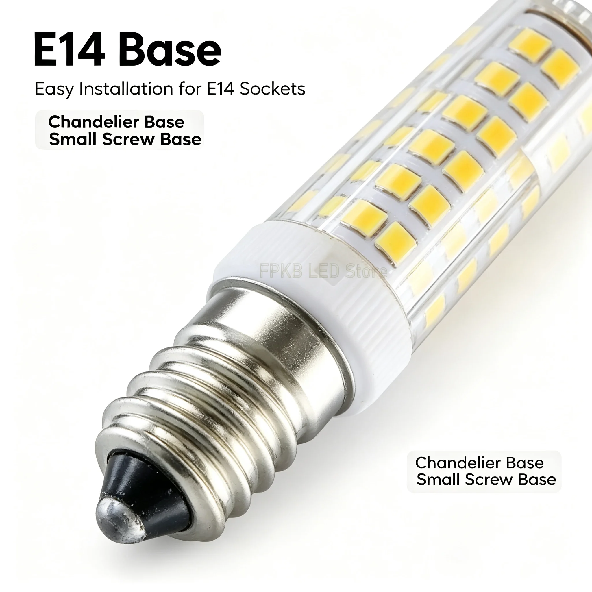 18W 15W 12W 9W 7W  E14 LED Bulb Lamp 220V-240V Mini Corn Bulb Light 2835SMD 360 Beam Angle Replace Halogen Chandelier Lights image 3
