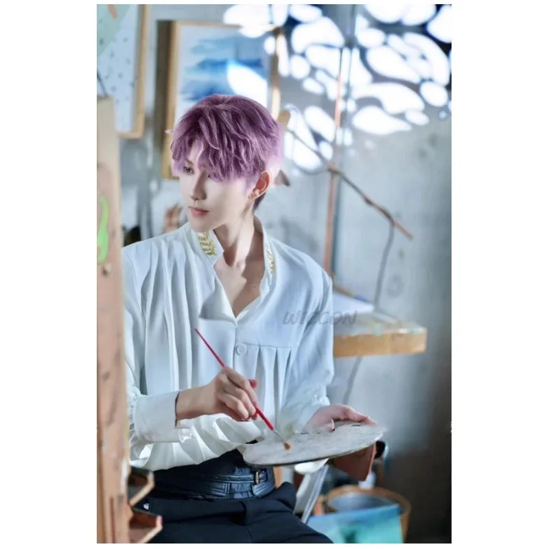 

aa26game Love and Deepspace аниме zayune cos Xavier Zayne Rafayel рубашка серьги зажим для ушей карнавальный костюм