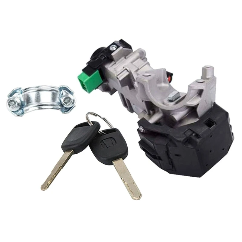 

U90C Compatible for Accord 35100SDAA71 Car Ignition Key and Lock Cylinder Door Lock Set with 2 Keys Barrels