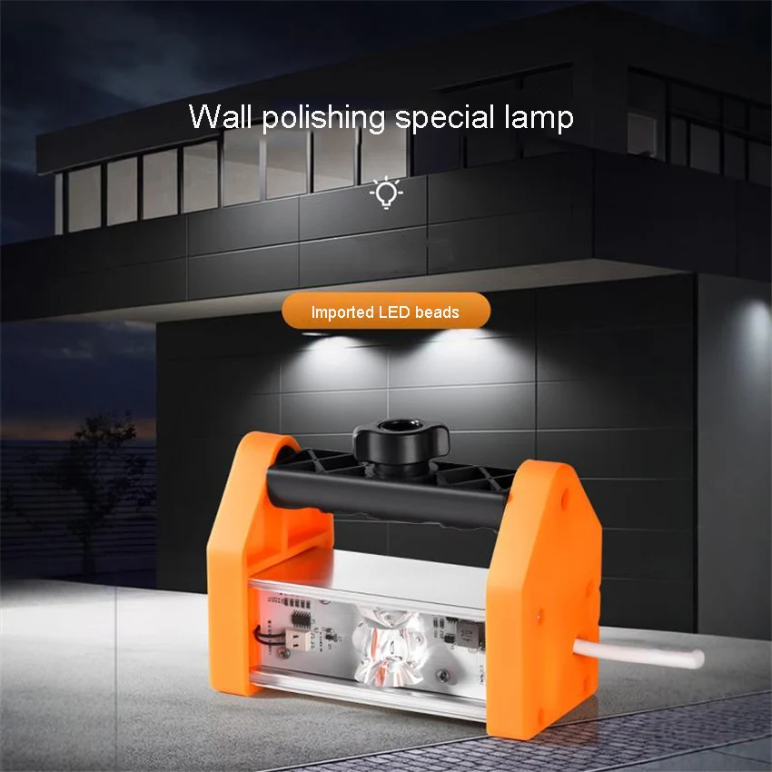 Pemoles dinding lampu khusus lampu sudut bening LED lampu impor manik-manik dinding polishing lampu penerimaan cat pengamplasan alat bantu