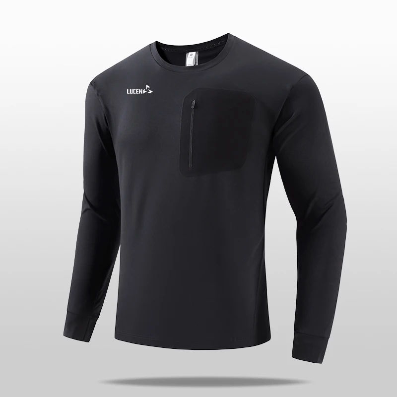 LUCEN 2026 Men's new high-quality outdoor sports running T-shirt suitable daily casual/fitness wear long-sleeved design Tops