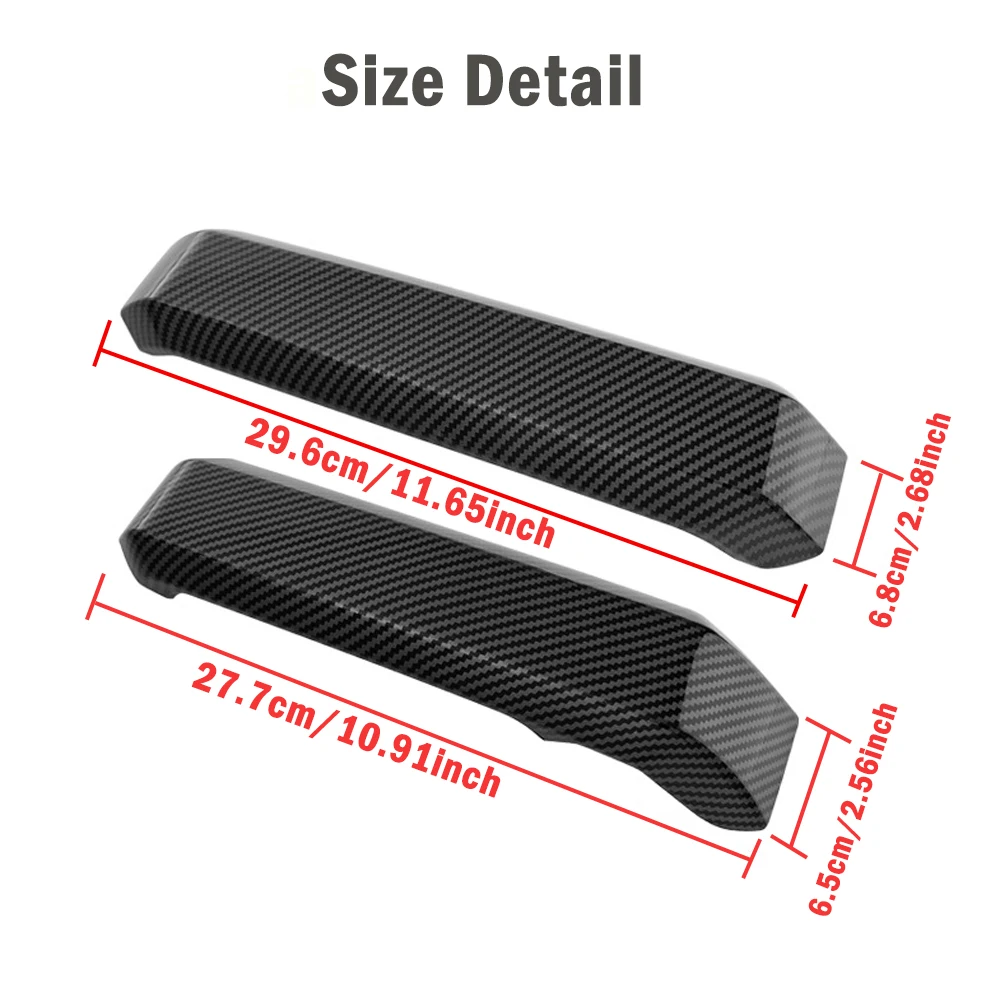 4pcs/set Carbon Fiber Door Handle Cover Trim Decora For Ford F150 2015-2020 Anti-scratch Door Shake Hand Guard ABS