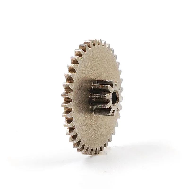 36102B Double Mold Gear 36T+10T 36 Tooth 0.5M 10Teeth 0.5M Hole 2mm Loose Fit Metal Pinion Toy Robot DIY Model