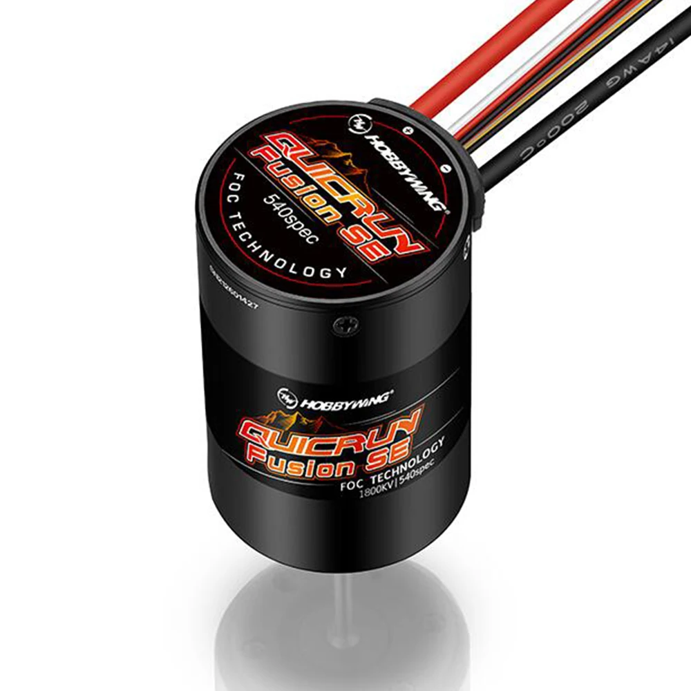 HOBBYWING QuicRun Fusion SE 40A dwa w jednym silniku ESC 1200KV 1800KV dla 1/10 1/8 gąsienica RC akcesoria modernizacyjne