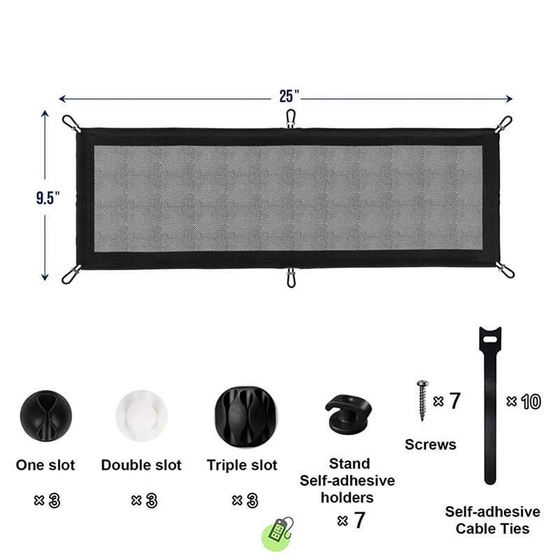 Under Desk Cable Management Net Under Desk Wire Net Capacity Cord Organizer Cable Management Net For Stand Desk