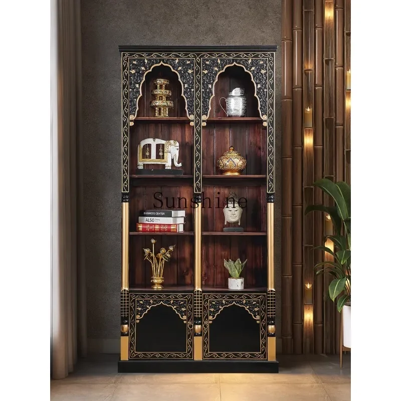 

South East Asia style furniture Solid wood Bogu frame Thai partition cabinet