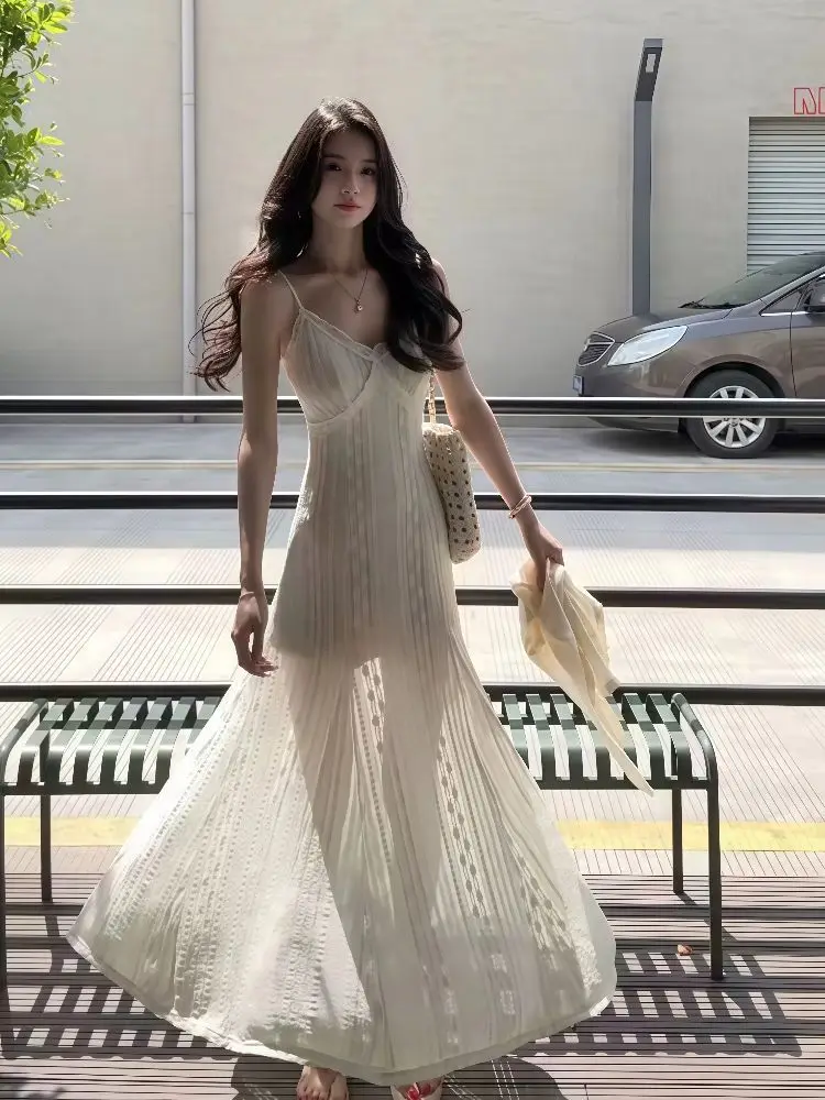 Vestidos sin mangas para mujer, rosas, verano, Cupro, cuello halter, colgante con cordones, adelgazante, Midi, desplazamientos urbanos, ropa de discoteca Millennium