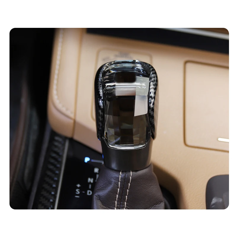 Crystal Gear Shift Suitable for Lexus 15-17 ES 15-20 NX 15-22 RX 15-21 IS 16-17 GS RC crystal shift rotating gear, carbon fiber