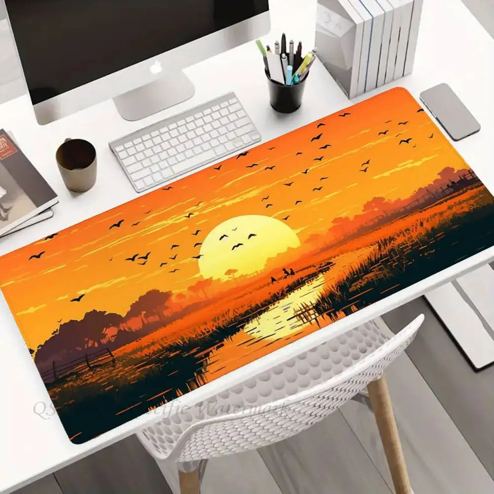 Sunset Mousepad Non-slip Suitable For Office Computers Laptops E-sports Game Desk Mats XXL Keyboard