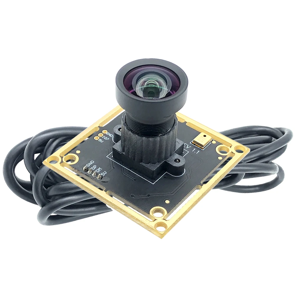 Industrial Grade HD 5MP USB IMX335 UVC Low distortion CCTV Webcam 2592x1944 30FPS USB Camera Module with Audio for Linux Support