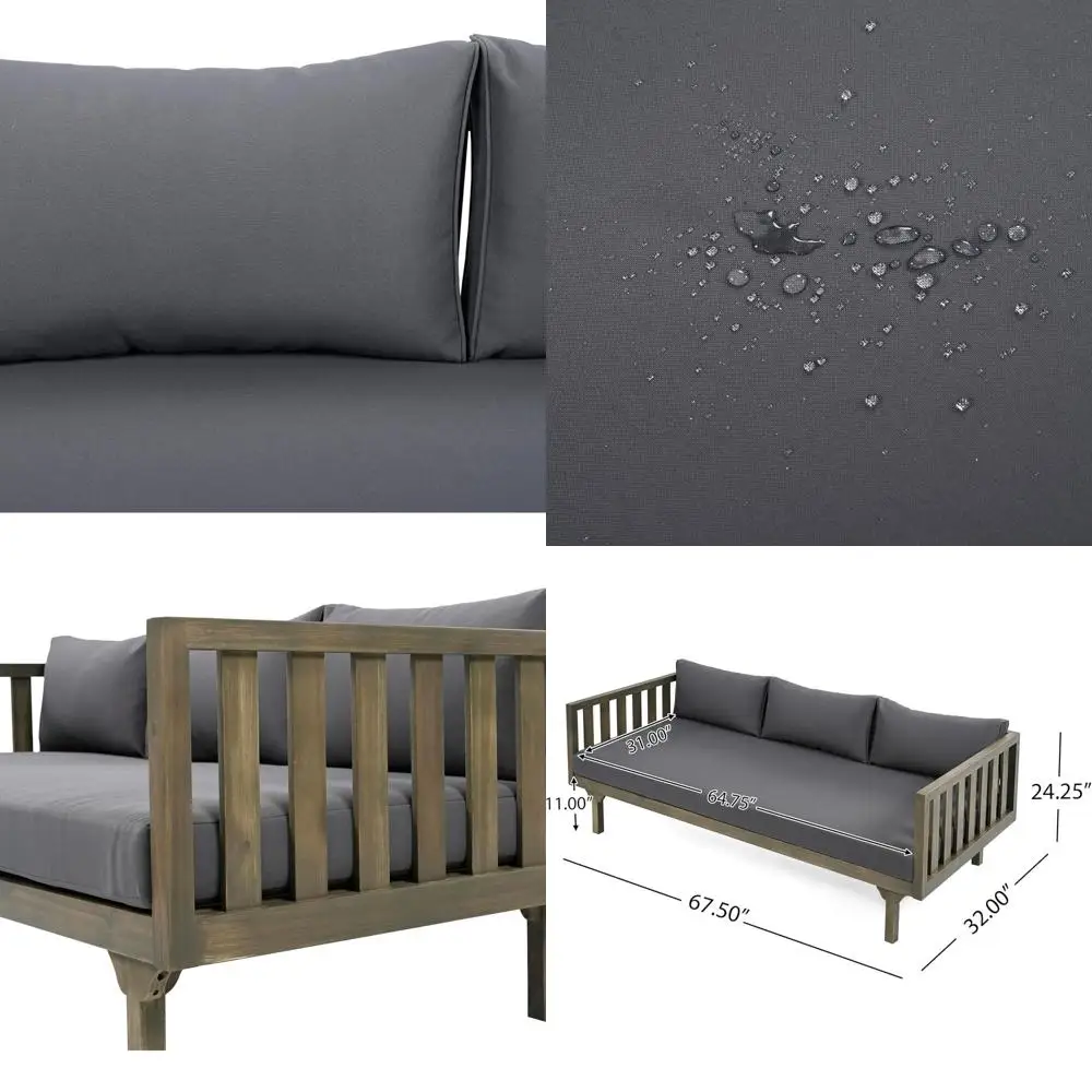 3 Seater Acacia Woo…