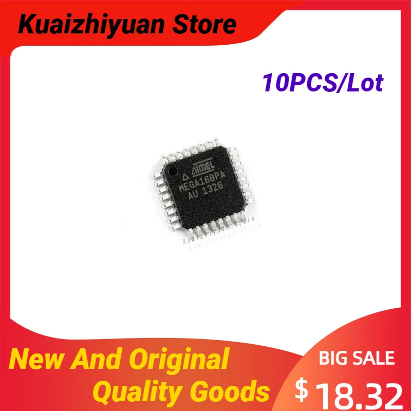 10PCS/Lot New And Original ATMEGA168PB-AU 168PB-AU ATMEGA168 TQFP-32 Single-Chip Micro Controller Quality Goods