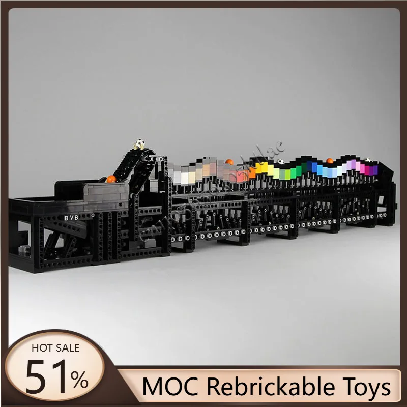 1988 قطعة MOC سلسلة الهندسة المعمارية قوس قزح جسر نموذج الإبداعية بنة لعبة التجميع التعليمية للأطفال هدايا المهرجان #1