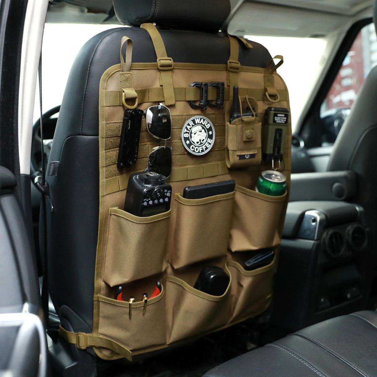

Outdoor Multi-purpose Hanging Bag Car Seatback Storage Bag Tactical Hanging Bag Campground Hanging Storage Bag