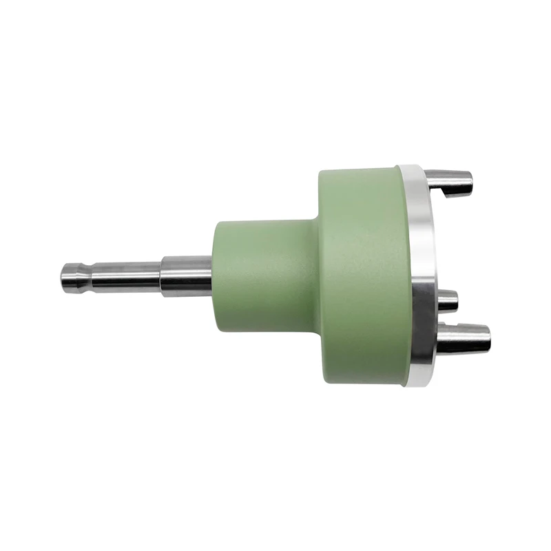 Adattatore Tribrach verde a tre griffe per stazione totale Leica Prism