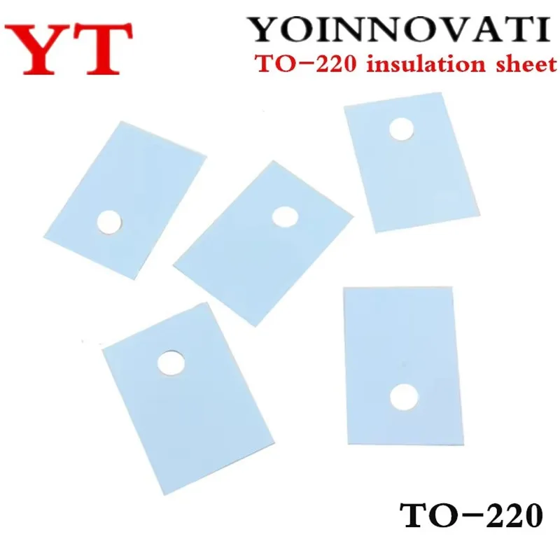 100PCS TO-220 Insulation Pads Heatsink