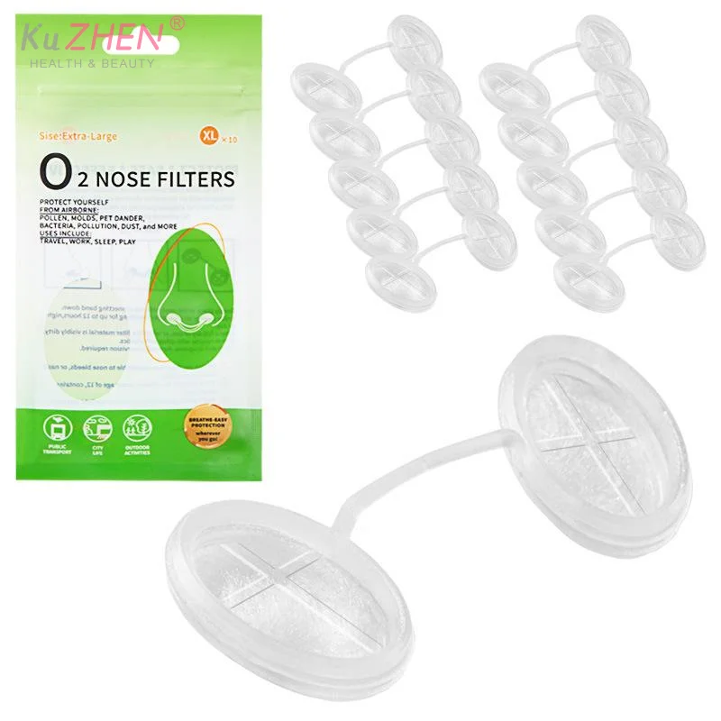 4/10 Pcs 4 Sizes Disposable Nose Filters Invisible Nasal Plugs For Outdoor Daily Use Dust Allergy Smog Control Nose Plugs