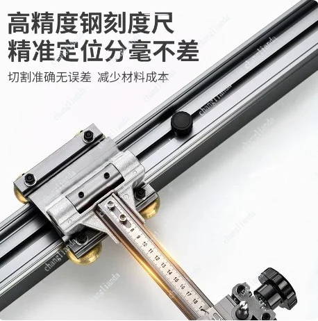 T Type Track Manual Tile Cutter High Precision Dual Wheel Scoring Tool for Ceramic Wall Floor Tile Home Construction Decoration
