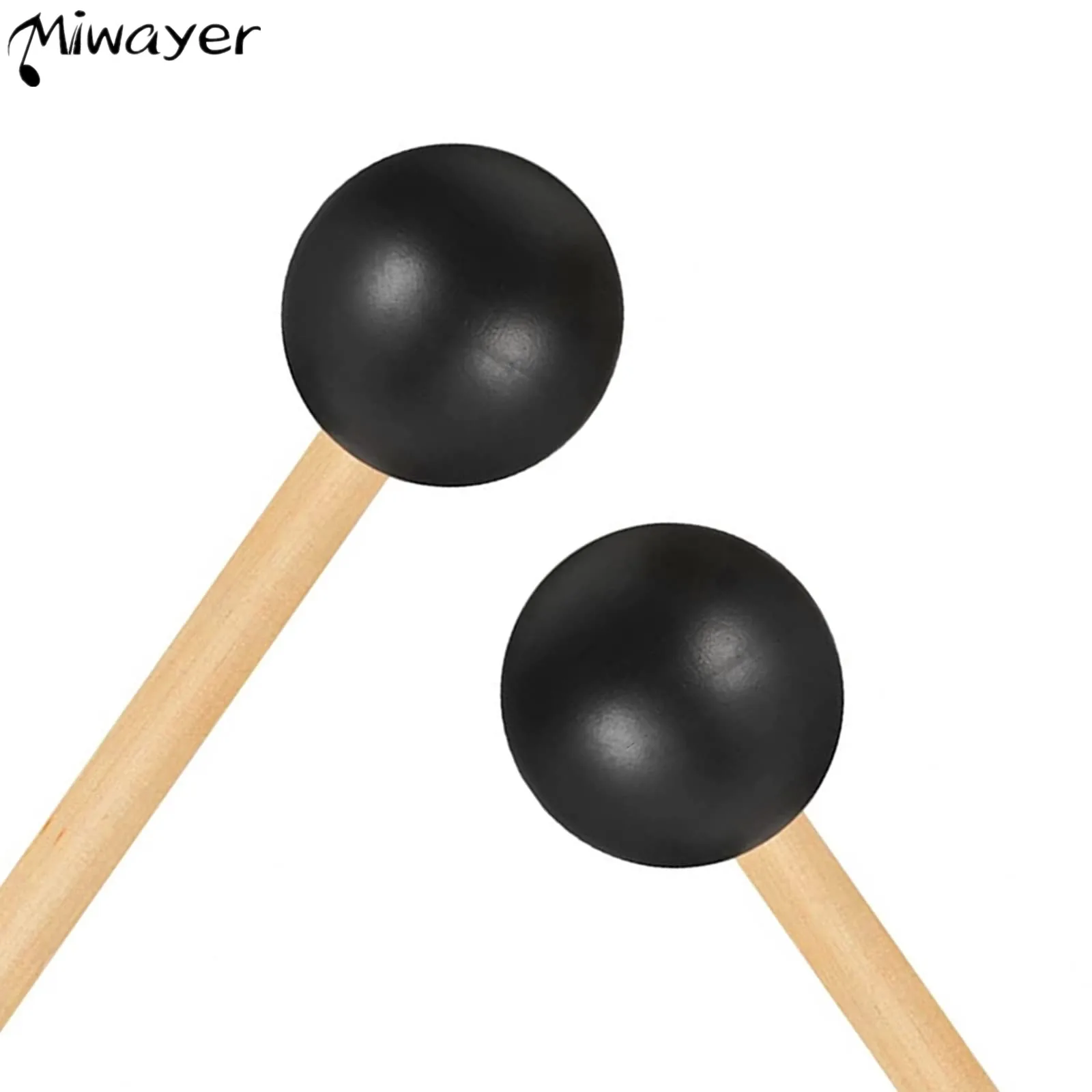 

Miwayer Rubber Mallet 8/12.5/15in Drumsticks for Percussion Such as Tongue Drum, Xylophone, Glockenspiel, Handpan