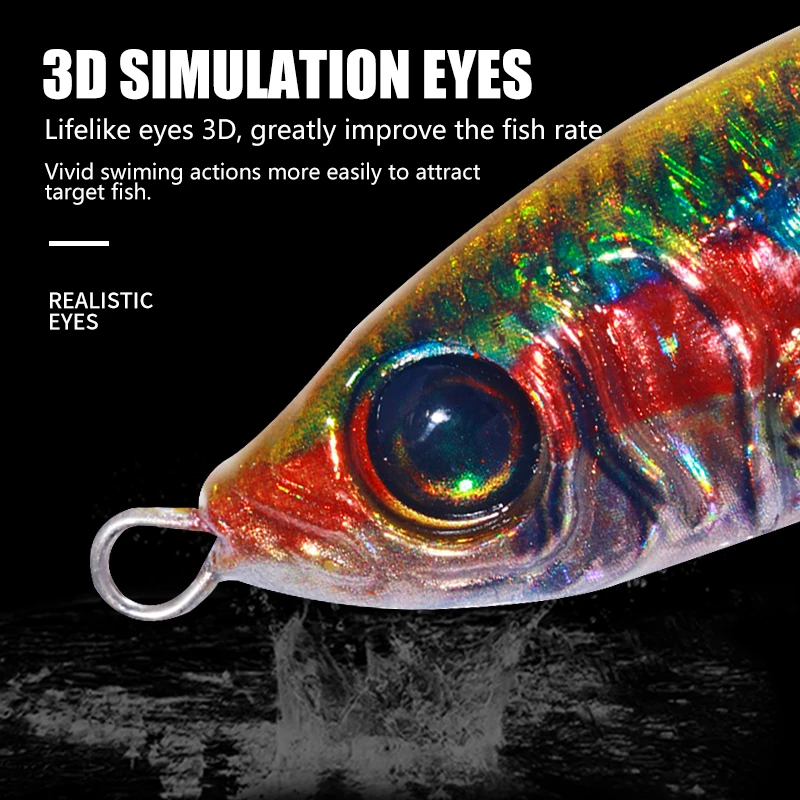 Jig Metal 30-80g – Shore Casting Jigging para Lubina Trucha Atún - imagen 4