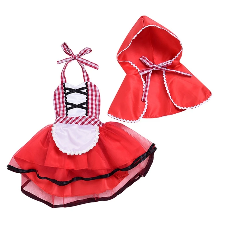 Newborn Props Romper Little Red Riding Hood Costume Baby Costume