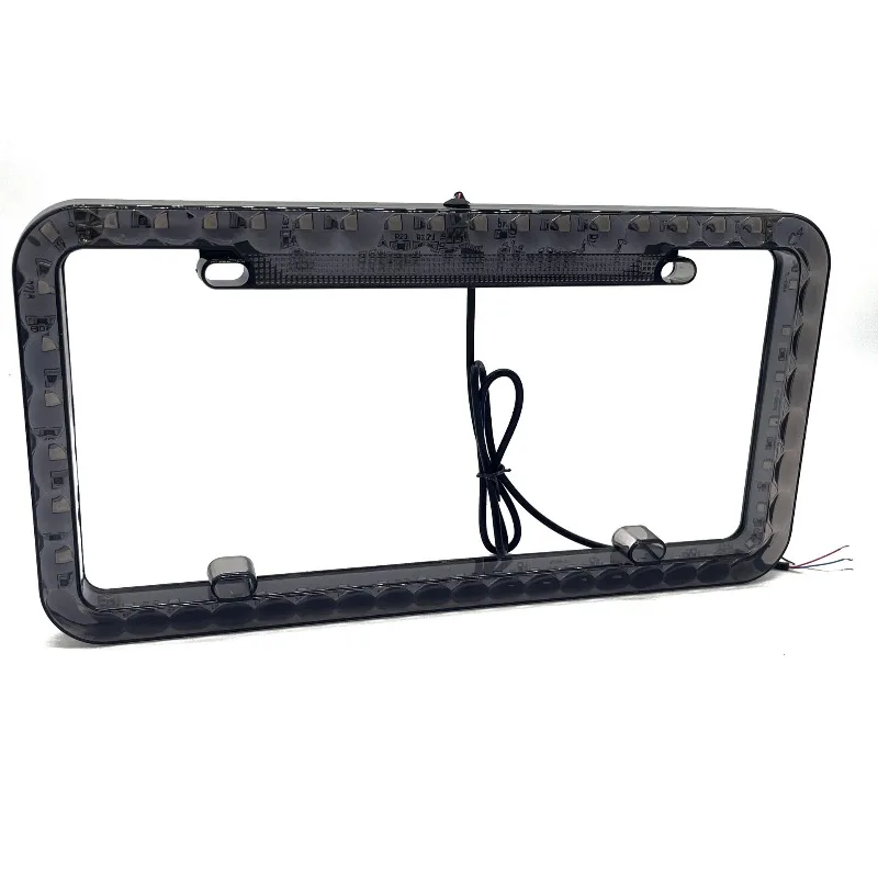 

Черная 48LED рамка номерного знака американского автомобиля Американская неоновая рамка номерного знака