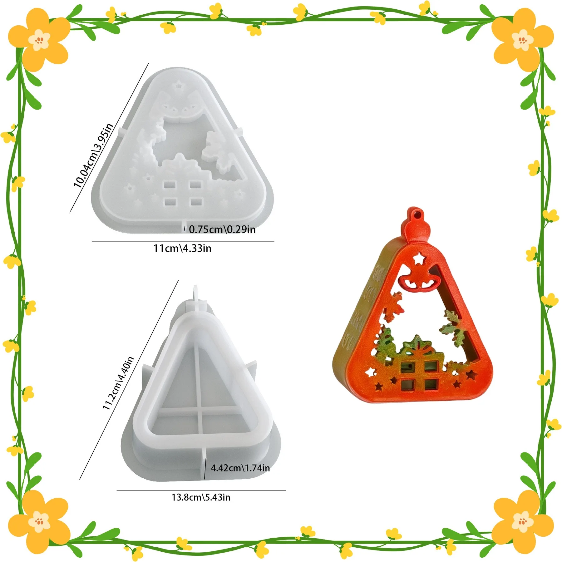 Christmas Tree Mold Multi Functional Table Ornaments Mold Candlestick Mold Creative For Tabletop Decorations Desktop Display